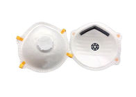 Respirador N95 con la alta tela de la guarnición de la suave al tacto de la capacidad de la filtración de la válvula