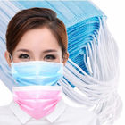 Adult Disposable Breathing Mask , Eco Friendly 3 Ply Non Woven Fabric Face Mask